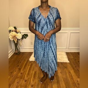 Tie dye swim cover up